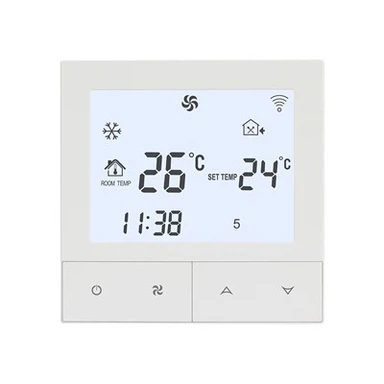 푸시 버튼 디지털 3단 팬 코일 온도 조절 장치 TDS72-AC